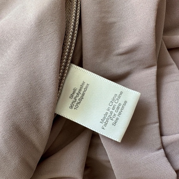 Ronny Kobo Killian Gown Dress Beige Ruched One Shoulder Maxi Dress - Small - Picture 11 of 15